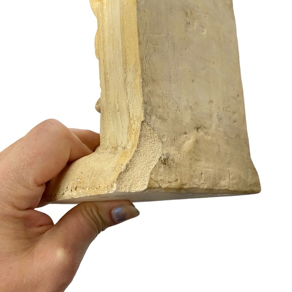 Vintage Asian Child Bookends Book Ends Set Chinese Figurine Chalkware - Picture 3 of 13